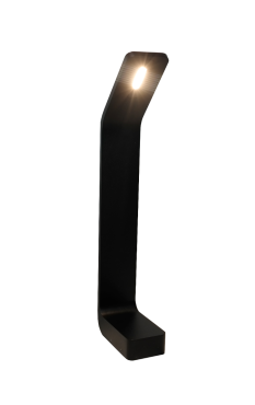 Artdelight Koloa - lampe de jardin - 11 x 6 x 40 cm - 6W LED inclus - IP54 - noir