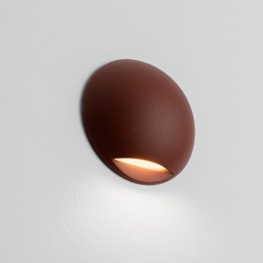 Nova Luce Passo - applique murale extérieure - Ø 12 x 4 cm - 3W LED inclus - IP65 - corten