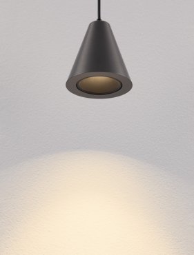 Nova Luce Irmos - lampe suspendue - Ø 6 x 191 cm - 5W LED inclus - aluminium nickelé noir