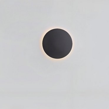 Nova Luce Cyrcle - applique murale - Ø 30 x 3,2 cm - 22,5W LED inclus - noir sable