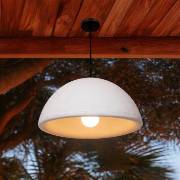 New Garden Luna 40 - lampe suspendue - Ø 38,6 x 22 cm - IP44 - blanc