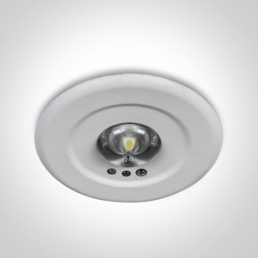 ONE Light Emergency LED - spot à encastrer - Ø 60 mm, Ø 45 mm à encastrer - 3W LED inclus - blanc