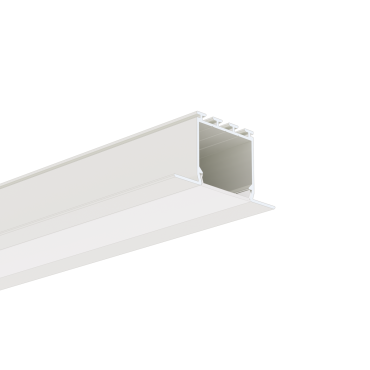 Klus Larko - profilé LED encastré - 4,62 x 2,45 cm - blanc