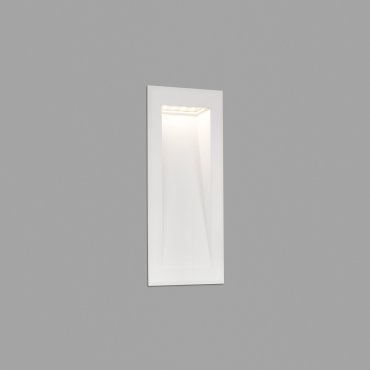 Faro Soun - applique encastrée - 10,5 x 7,3 x 23,9 cm - 5W LED inclus - IP65 - blanc givré