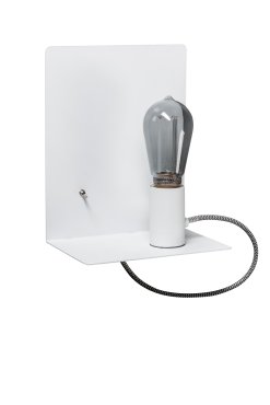ETH Magneto - applique murale avec interrupteur et prise USB - 20 x 25 cm - blanc
