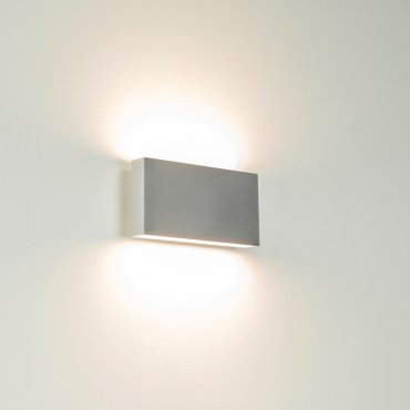 Artdelight Box - applique murale - 17 x 9 x 4 cm - 2 x 6,5W LED dimmable inclus - IP54 - aluminium
