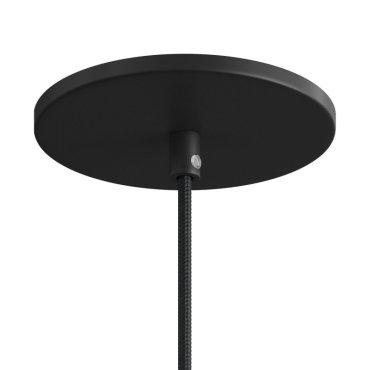 Creative Cables Flush - rosace de plafond - Ø 12,6 x 0,7 cm - noir