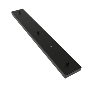 Calex - plaque de plafond pour 3 points lumineux - 70 x 10 cm - noir
