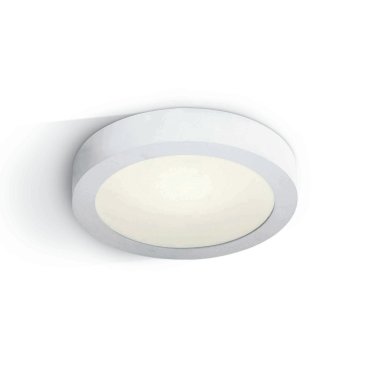 ONE Light LED Plafo Round - plafonnier - Ø 30 x 3,9 cm - 30W LED inclus - IP40 - blanc - couleur de lumière blanc chaud