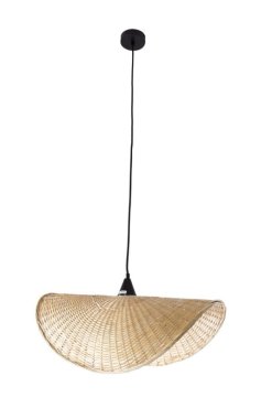 Maxlight Koshi - lampe suspendue - 60 x 32 x 120 cm - noir et marron clair