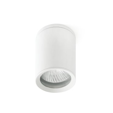 Faro Tasa - spot en saillie 1L - Ø 11 x 14 cm - IP44 - blanc mat