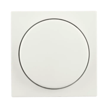 Ion Industries V1/J1 - plaque centrale avec un seul bouton variateur - blanc mat