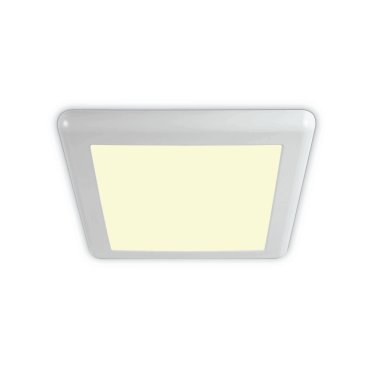 ONE Light Panneaux de surface/encastrés à découpe réglable - plafonnier - 23,5 x 23,5 x 1,7 cm - 16W LED inclus - blanc - couleur de lumière blanche