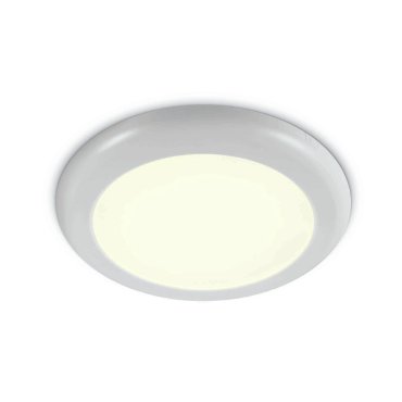 ONE Light Panneaux de surface/encastrés à découpe réglable - plafonnier - Ø 23,5 x 1,7 cm - 16W LED inclus - blanc - couleur de lumière blanc chaud