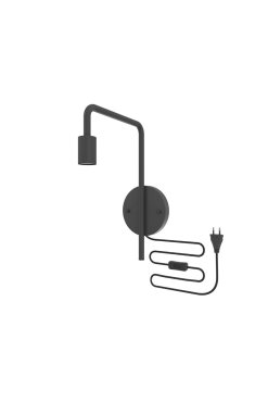 Calex U-Line - applique murale avec interrupteur - 25 x 15 cm - noir
