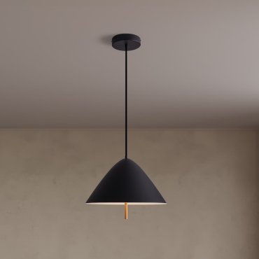 Nova Luce Oros - lampe suspendue - Ø 40 x 150 cm - 17W LED inclus - noir sablé
