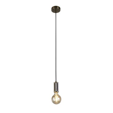 Searchlight - lampe suspendue - Ø 10 x 300 cm - laiton et or