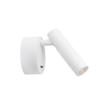 Nova Luce Clip - applique murale avec interrupteur - 8 x 3,4 x 11 cm - 3W LED inclus - blanc