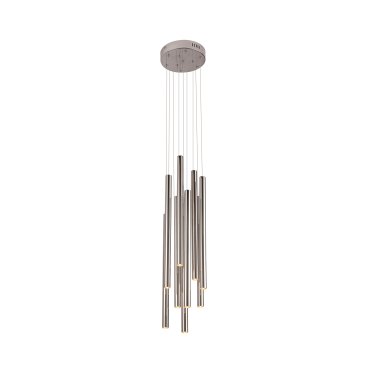 Maxlight Organic - lampe suspendue - Ø 20 x 183 cm - 10 x 1W LED dimmable inclus - chrome