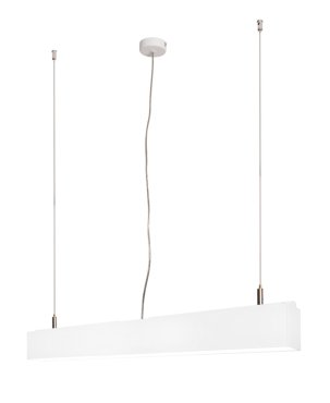 Roi Du Luminaire Linear - lampe suspendue - 57 x 5 x 200 cm - 18W LED inclus dimmable - blanc - couleur de lumière blanc chaud