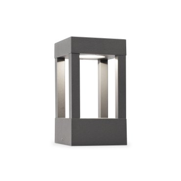 Faro Agra - lampe de jardin - 10,8 x 10,8 x 20 cm - 9W LED inclus - IP55 - gris foncé
