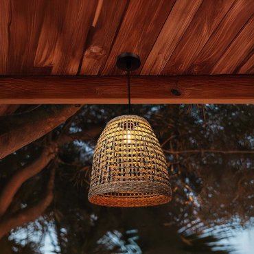 New Garden Positano 35 - lampe suspendue - Ø 33 x 35 cm - IP44 - brun