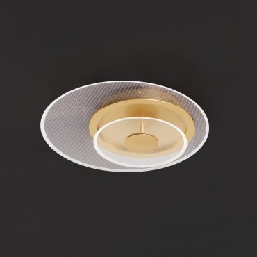 Nova Luce Copo - plafonnier - Ø 40 x 9,6 cm - 29W dimmable LED inclus - laiton doré