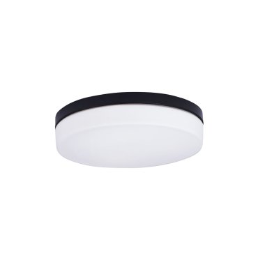 Maxlight Oda - plafonnier - Ø 40 x 9 cm - IP44 - blanc et noir