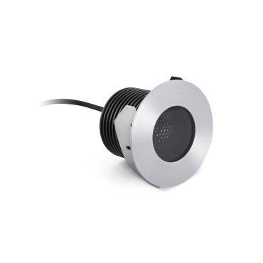 Faro Grund - spot rond pour l'extérieur - Ø 92 mm, Ø 68 mm à encastrer - 13W LED inclus - IP67 - acier inoxydable satiné