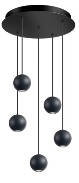 ETH Grace - suspension - Ø 4,8 x 400 cm - 20W LED dimmable inclus - noir