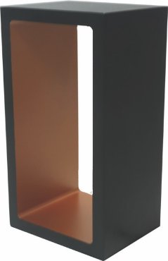 Artdelight Corridor - lampe à poser - 18,2 x 10 x 8 cm - 3 niveaux de gradation - 6W LED inclus - IP40 - noir et or