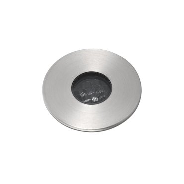 Faro Grund - spot rond pour l'extérieur - Ø 37 mm, Ø 32 mm à encastrer - 2W LED inclus - IP67 - acier inoxydable satiné - couleur de lumière blanc chaud (3000K)