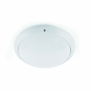 Faro Dakron - plafonnier - Ø 27 x 8,5 cm - IP65 - blanc mat
