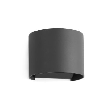 Faro Sunset - applique murale - 14 x 11 x 11,1 cm - 6W LED inclus - IP54 - gris foncé