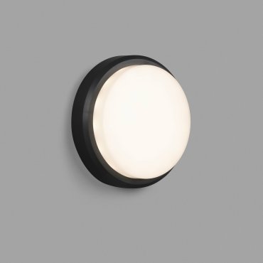 Faro Tom - applique murale - Ø 22 x 6 cm - 11W LED inclus - IP65 - gris foncé