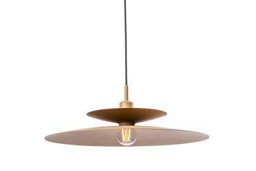 Artdelight Linares - suspension - Ø 50 x 16,5 cm - brun