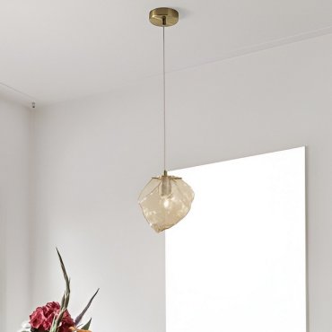 Nova Luce Odell - lampe suspendue - Ø18 x 120 cm - or