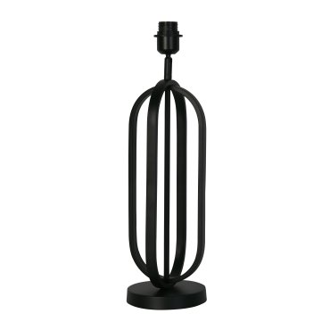 Searchlight - pied de lampe de table - Ø 16 x 55 cm - noir mat