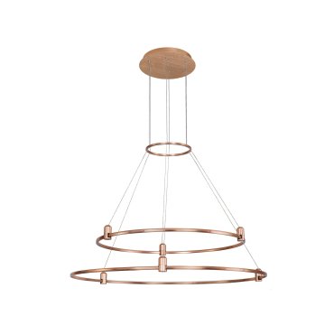 Nova Luce Dion - structure circulaire magnétique - Ø 80 x 150 cm - convient pour jusqu'à 200W LED - or satiné