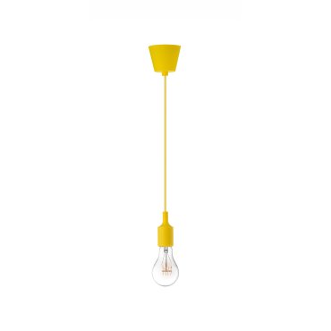 Nova Luce Swing - lampe suspendue - Ø 4,5 x 100 cm - jaune