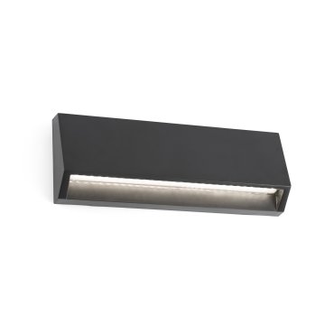 Faro Must - applique murale - 21,7 x 3,5 x 8 cm - 4W LED inclus - IP65 - gris foncé