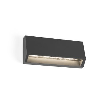 Faro Must - applique murale - 15,8 x 3 x 7 cm - 3W LED inclus - IP65 - gris foncé
