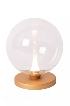 Lucide Gisela - lampe à poser - Ø 16 x 17,5 cm - 4W LED inclus - transparent