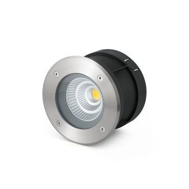 Faro Suria 12 - projecteur de sol extérieur avec faisceau de 60º - Ø 18 x 16,5 x 12,5 cm - 12W LED inclus - IP67 - acier inoxydable
