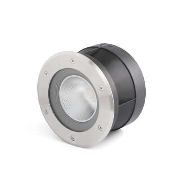 Faro Suria-24 - spot rond pour l'extérieur - Ø 220 mm, Ø 209 mm à encastrer - 24W LED inclus - IP67 - acier inoxydable satiné - 60 degrés