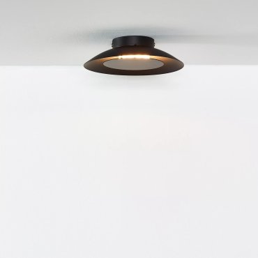 Lucide Foskal - plafonnier - Ø 21,5 x 5,2cm - 6W LED inclus - noir