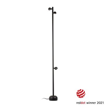 Faro Brot - lampe de jardin - Ø 16 x 180 cm - 10W LED inclus - IP65 - noir