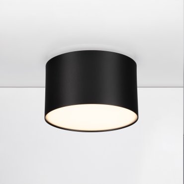 Nova Luce Marsa - plafonnier - Ø 11 x 6,5 cm - 10W LED inclus - noir sablé