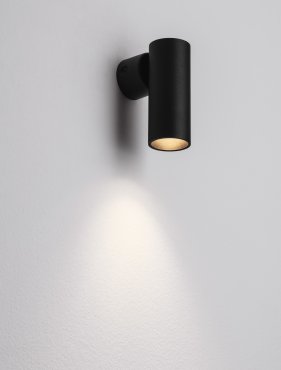 Nova Luce Mor - applique murale - 4 x 7 x 10 cm - noir