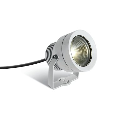 ONE Light COB Garden Spots - spot de sol sur piquet - Ø 13 x 11,4 cm - 20W LED inclus - IP65 - blanc